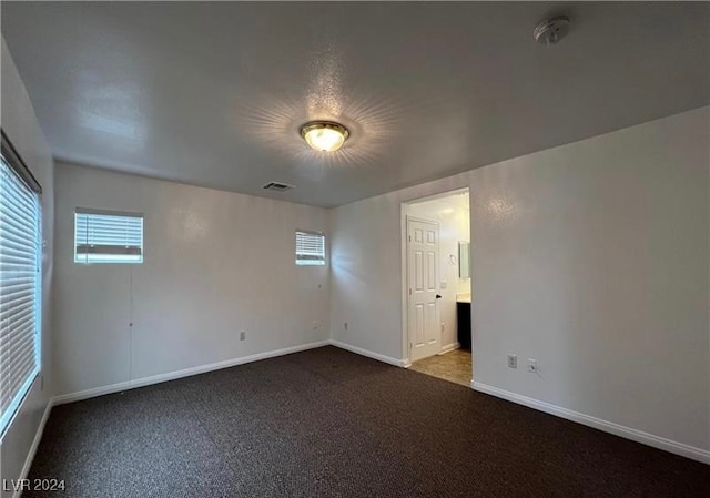 view of carpeted empty room