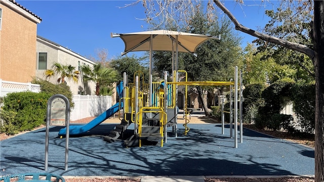 view of jungle gym