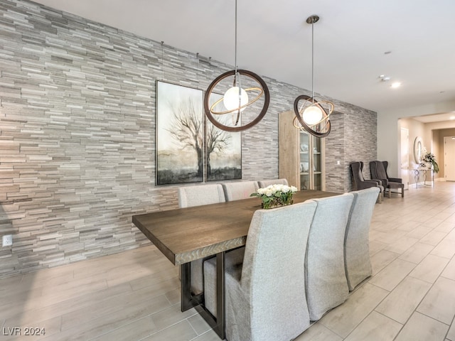 view of dining area