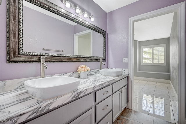 bathroom with vanity