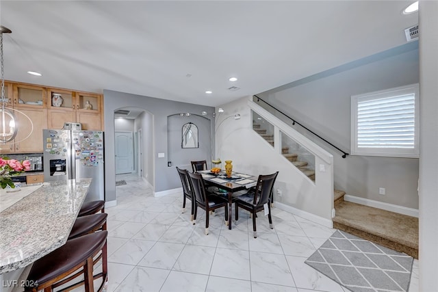 view of dining room