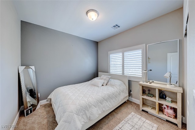 bedroom featuring carpet flooring