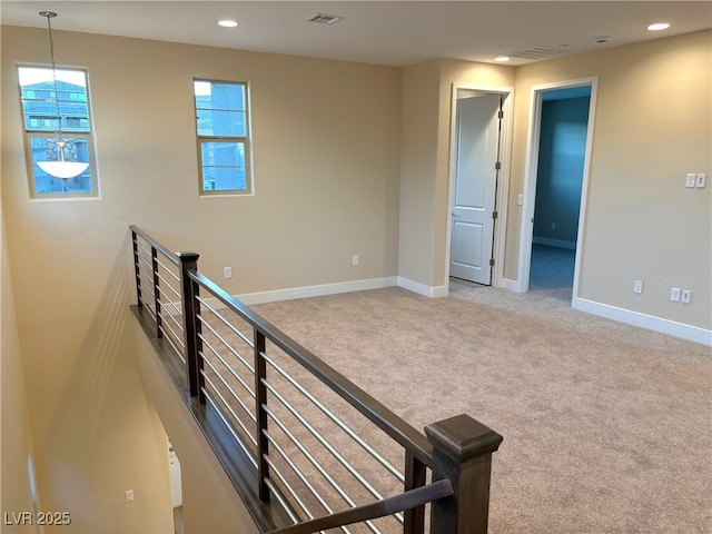 stairway with carpet