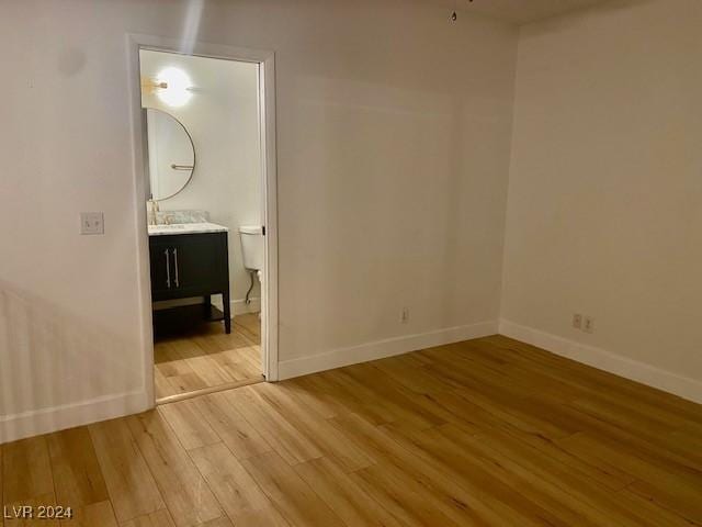 empty room featuring light hardwood / wood-style flooring