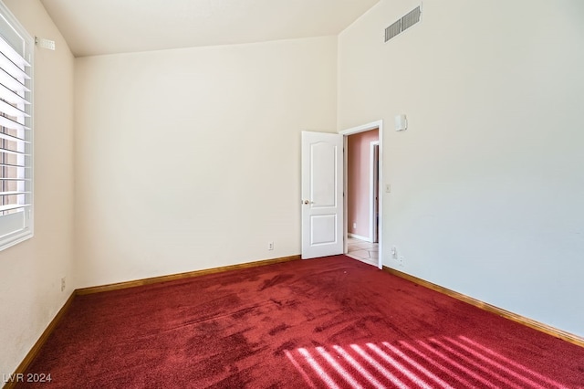 unfurnished room with carpet