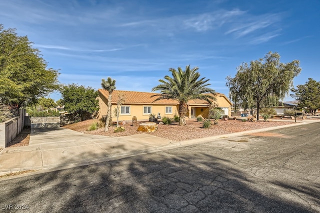 view of front of property