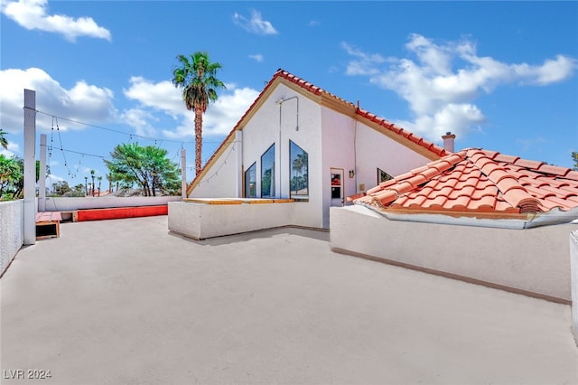 rear view of house with a patio area