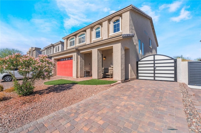 view of front of home featuring a garage