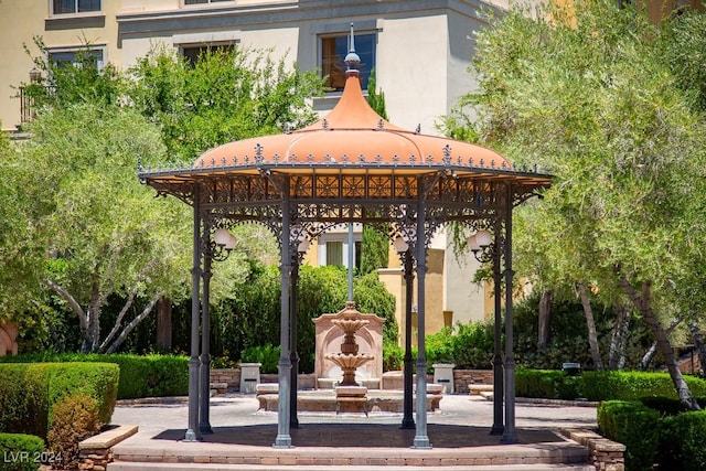 view of property's community featuring a gazebo