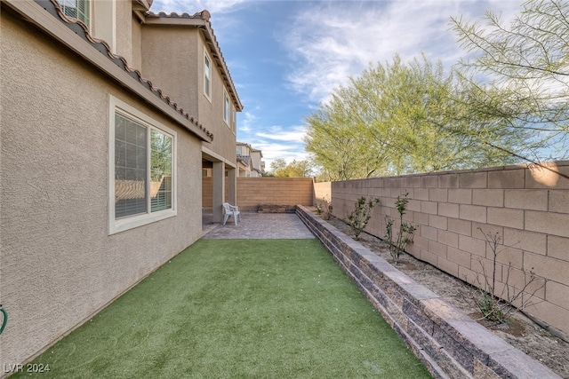 view of yard featuring a patio