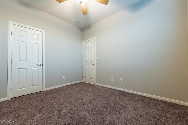 2664 Chinaberry Hill St, Laughlin, NV 89029 - carpeted empty room with ceiling fan, baseboards, and a smoke detector