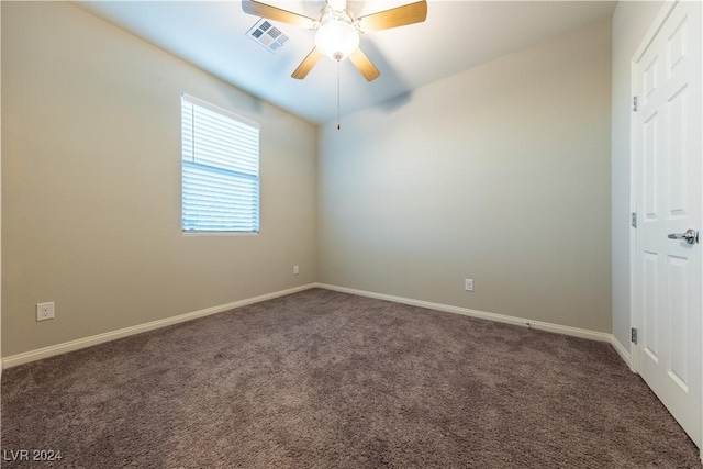 2664 Chinaberry Hill St, Laughlin, NV 89029 - spare room with carpet floors, ceiling fan, and baseboards