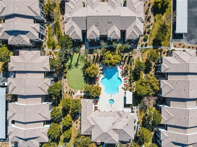 birds eye view of property featuring a residential view