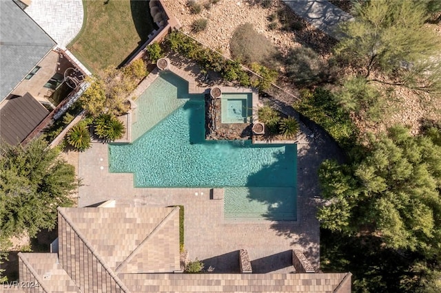 birds eye view of property