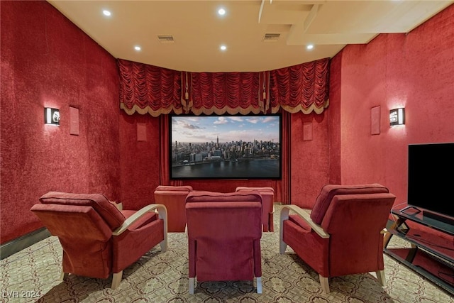 view of home theater