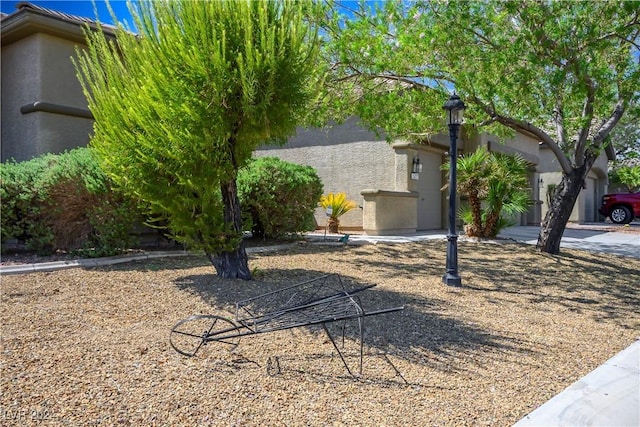 view of property exterior with stucco siding