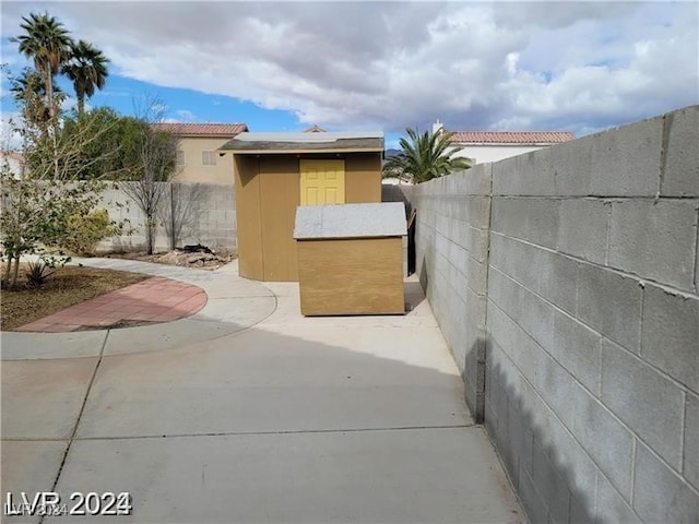 view of home's exterior featuring a patio area