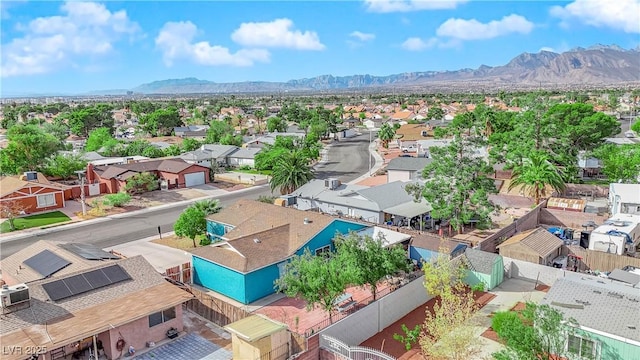 aerial view featuring a mountain view