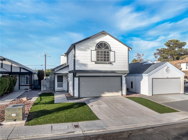 front facade featuring a garage