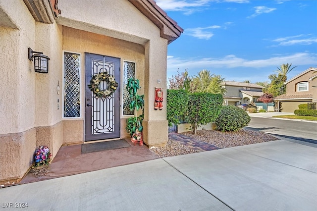 view of entrance to property