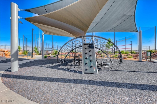 view of community featuring a playground