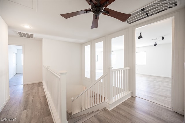 hallway featuring light hardwood / wood-style floors