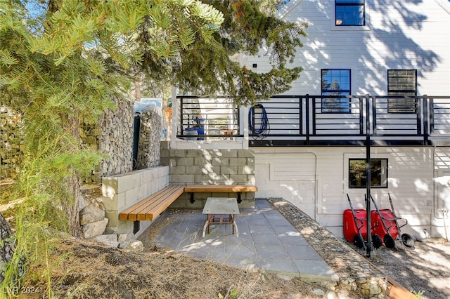 rear view of house featuring a patio area