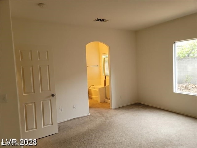 view of carpeted empty room