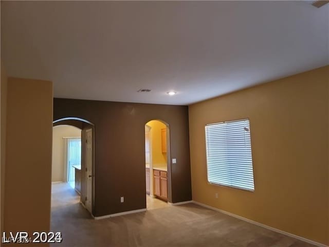 view of carpeted empty room