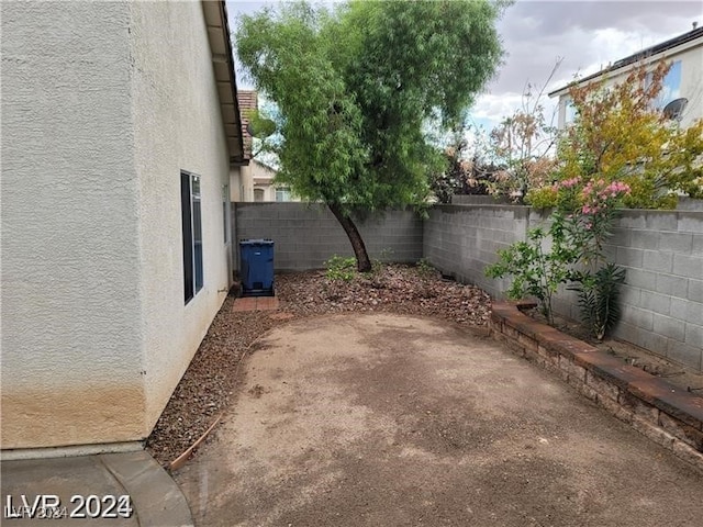 view of yard with a patio