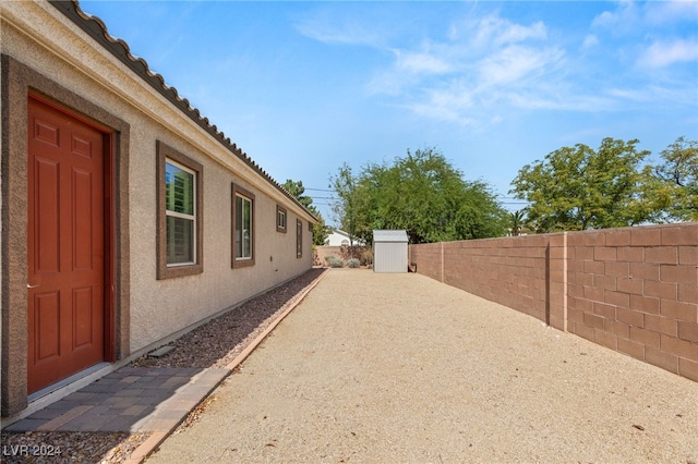 view of home's exterior with a patio