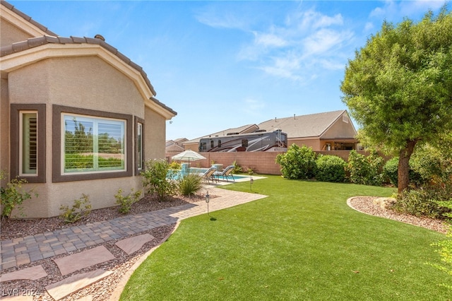 view of yard with a patio