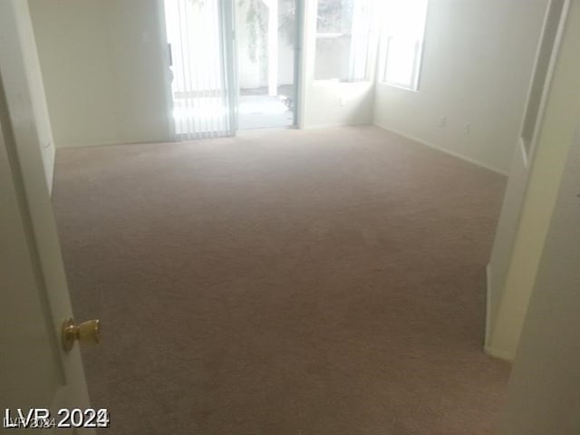 carpeted spare room with a healthy amount of sunlight