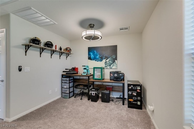 4323 Creekside Cavern Ave, North Las Vegas, NV 89084 - home office with carpet flooring and baseboards
