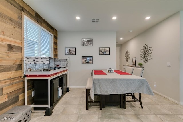 4323 Creekside Cavern Ave, North Las Vegas, NV 89084 - dining room with recessed lighting, light tile patterned floors, and baseboards