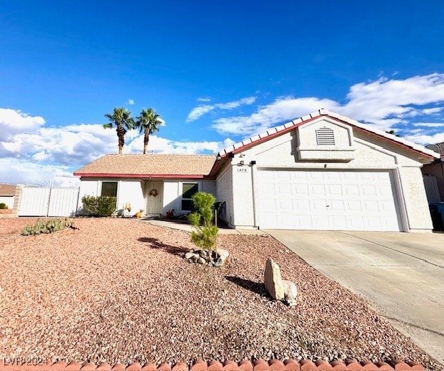 ranch-style house with a garage