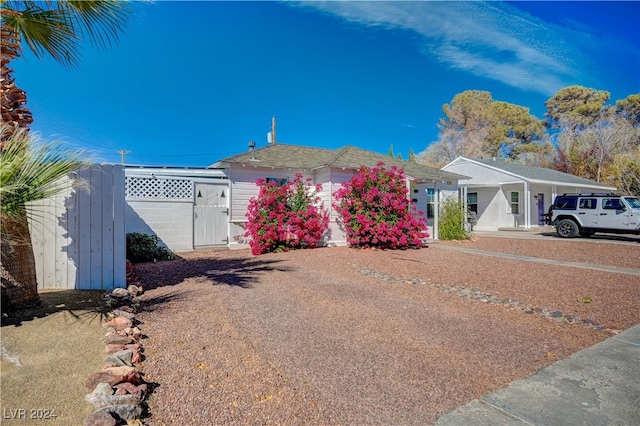 view of front of home