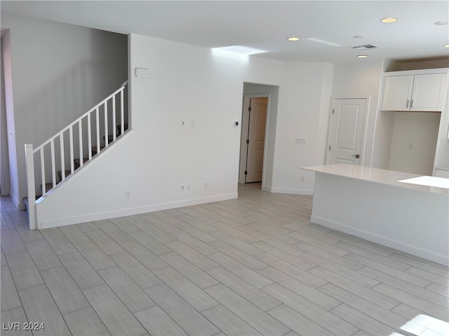 interior space with light wood-type flooring