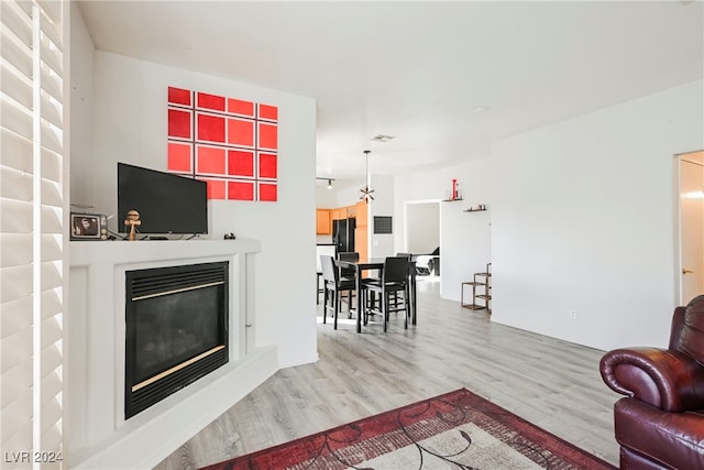 living room featuring hardwood / wood-style floors