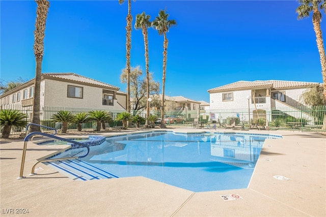 view of pool with a patio