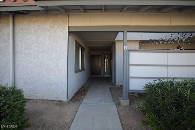 view of entrance to property