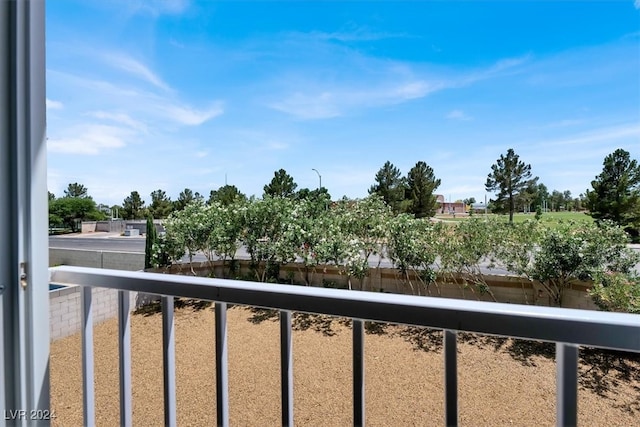 view of balcony