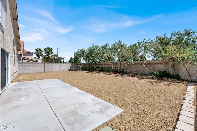 view of yard featuring a patio