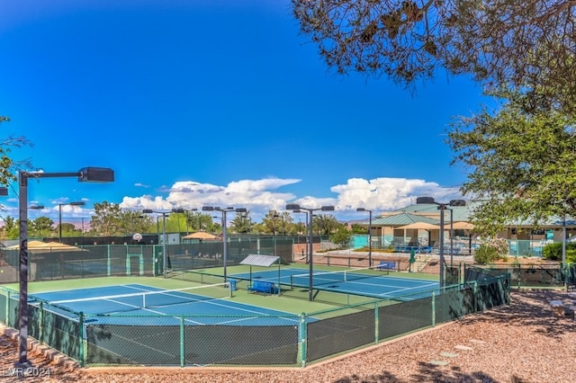 view of tennis court