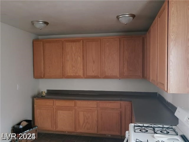 kitchen featuring white gas stove