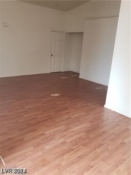 empty room featuring light hardwood / wood-style floors