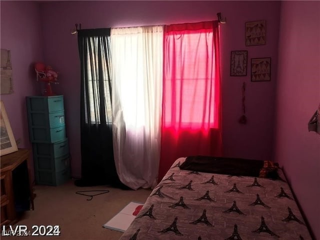 bedroom featuring carpet flooring