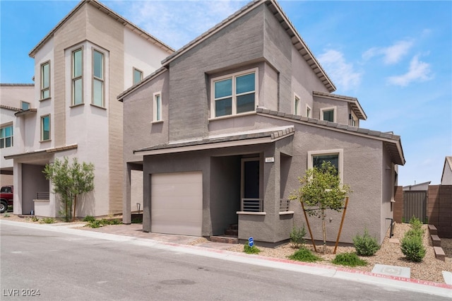 view of front of house featuring a garage