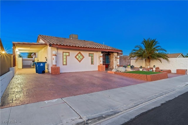 view of mediterranean / spanish-style home