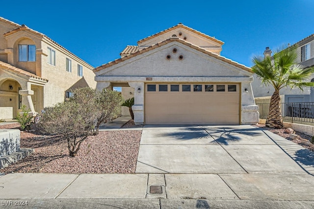 view of front of house featuring a garage